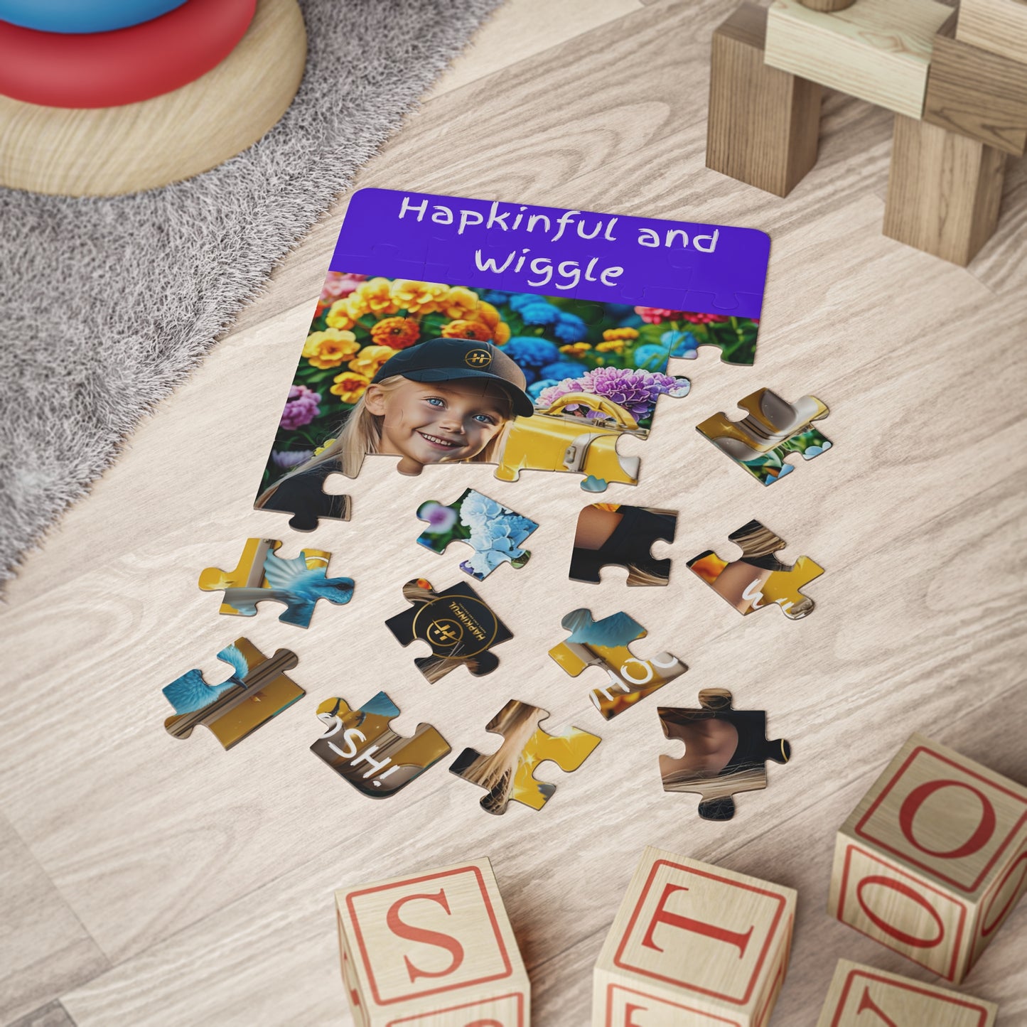 Hapkinful and Wiggle London Jigsaw Puzzle. 30 Pieces. Ages 3 and up.