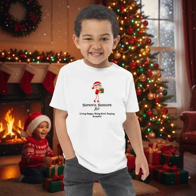 Happy Toddler Tshirt. Christmas Collection.