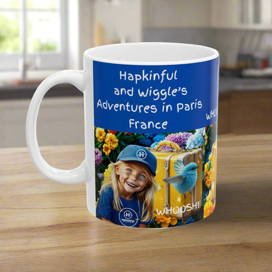 Hapkinful and Wiggle Paris Ceramic Mug, (11oz)