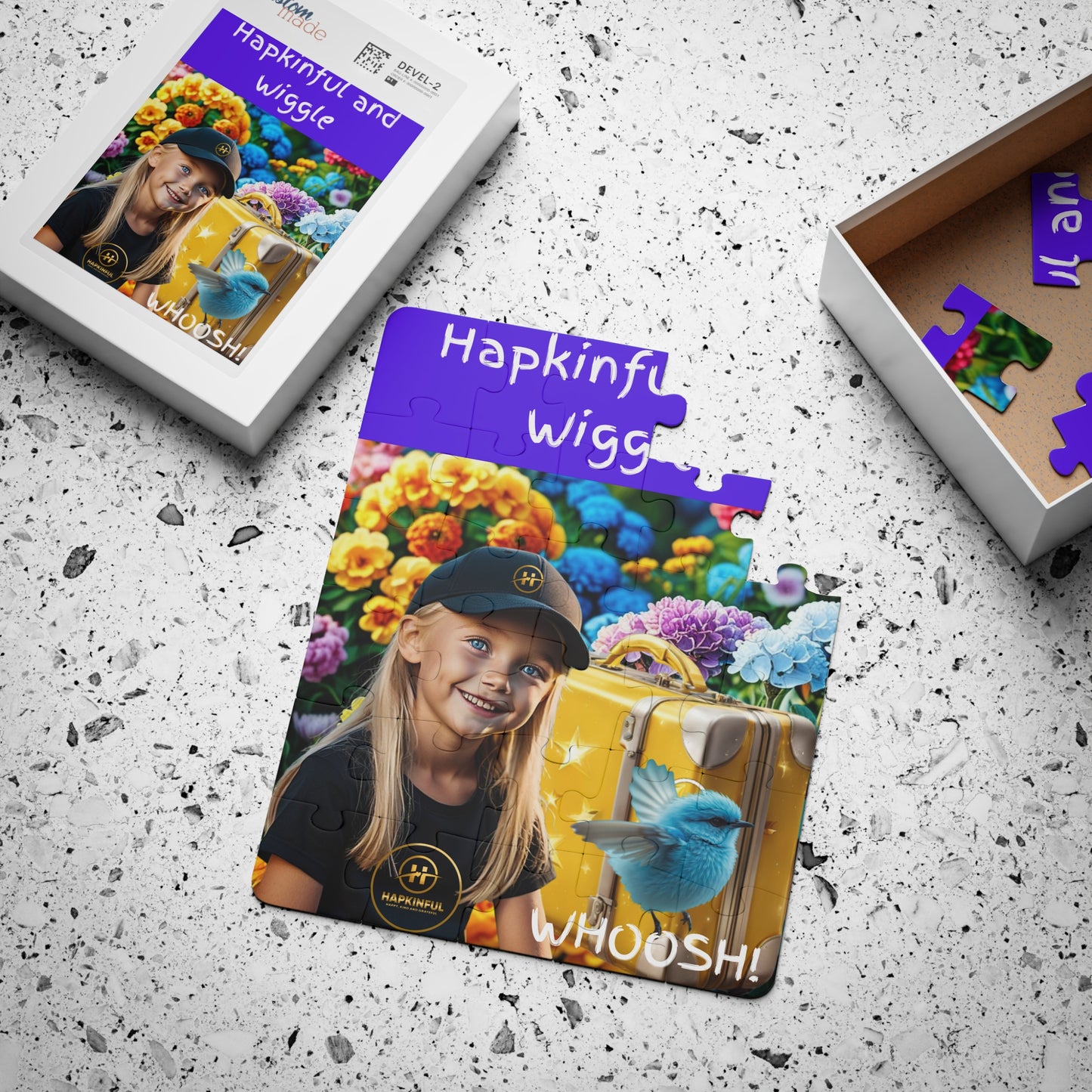 Hapkinful and Wiggle London Jigsaw Puzzle. 30 Pieces. Ages 3 and up.