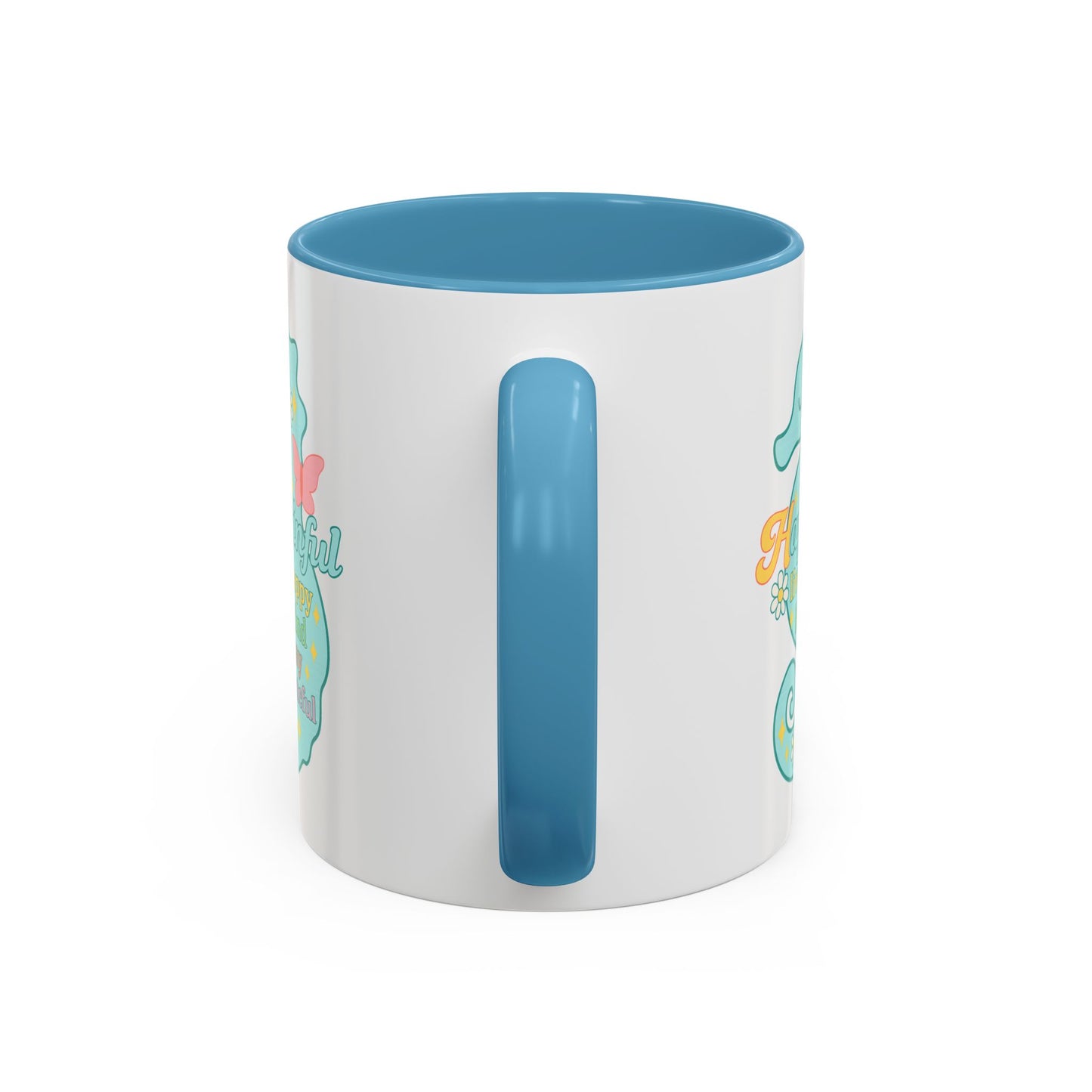 Happy Seahorse Mug Hapkinful Live Happy. Be Kind. Stay Grateful