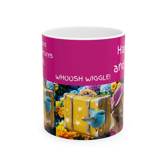 Hapkinful and Wiggle New York Ceramic Mug, (11oz)