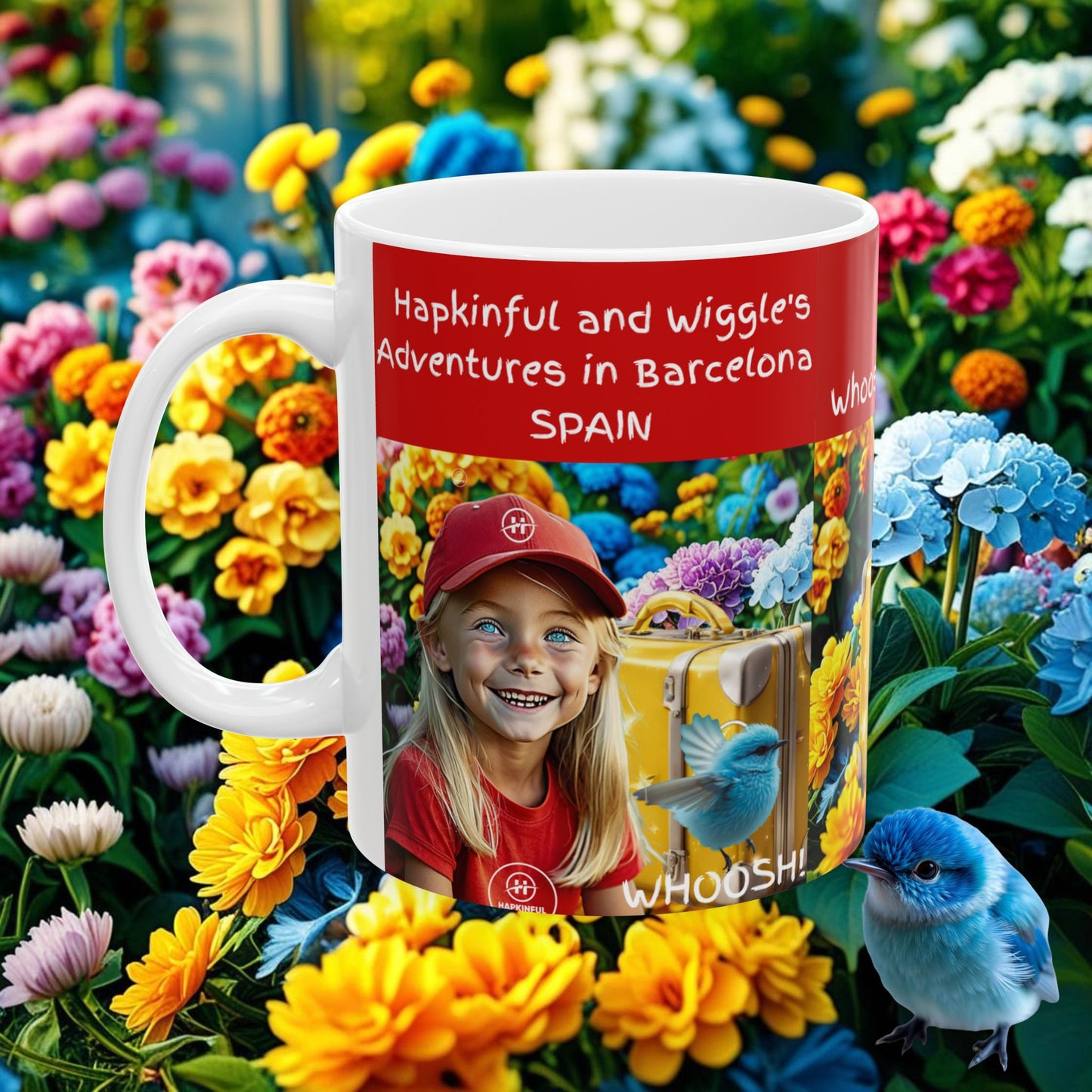Hapkinful and Wiggle Barcelona Mug 11 oz