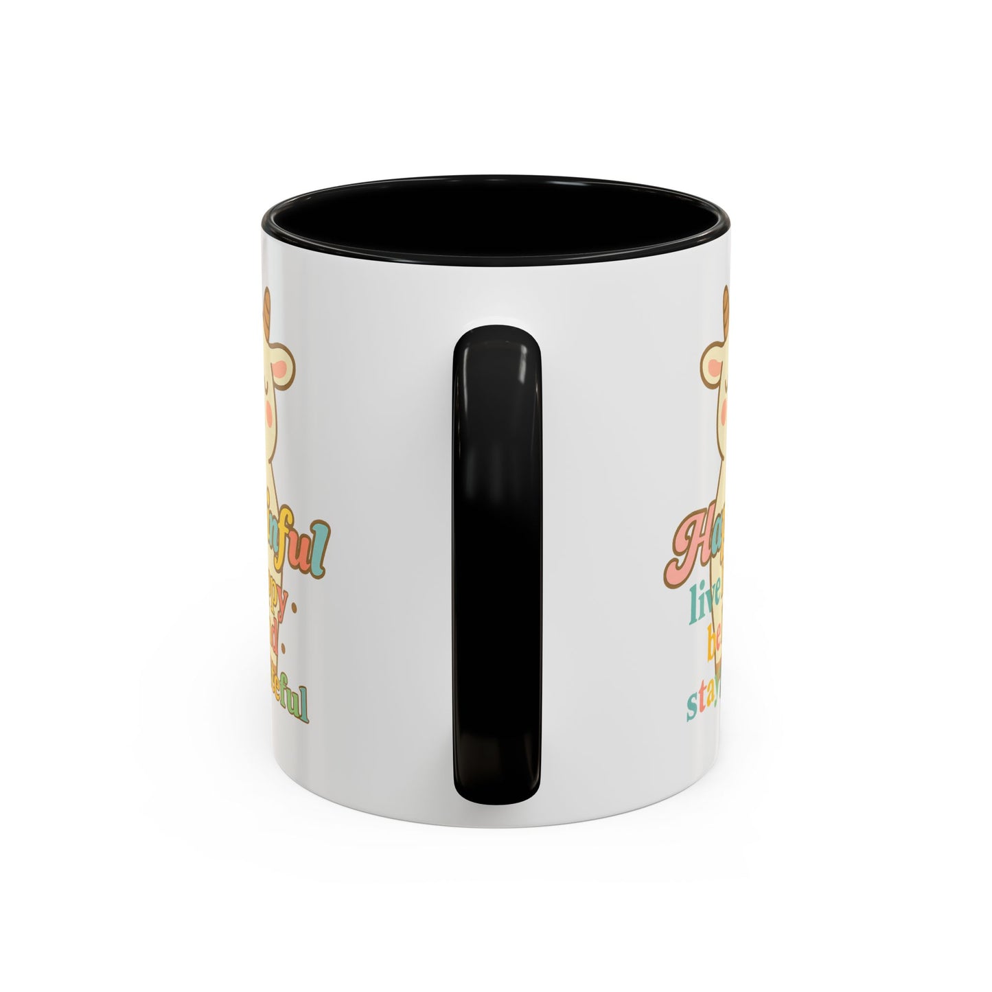 Happy Goat Mug - Hapkinful Live Happy. Be Kind. Stay Grateful