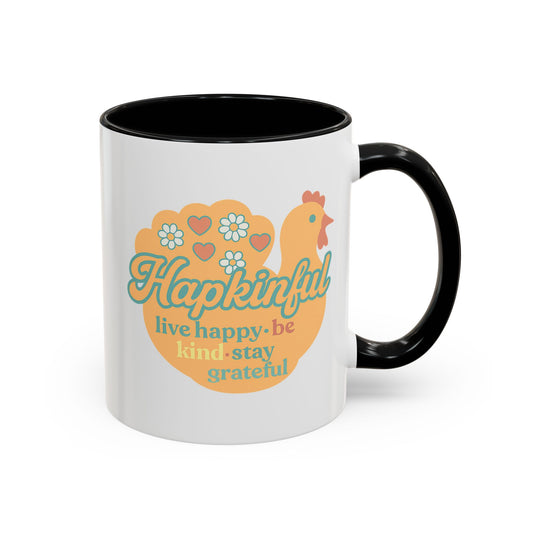 Happy Turkey Mug - Hapkinful  Live Happy, Be Kind, Stay Grateful