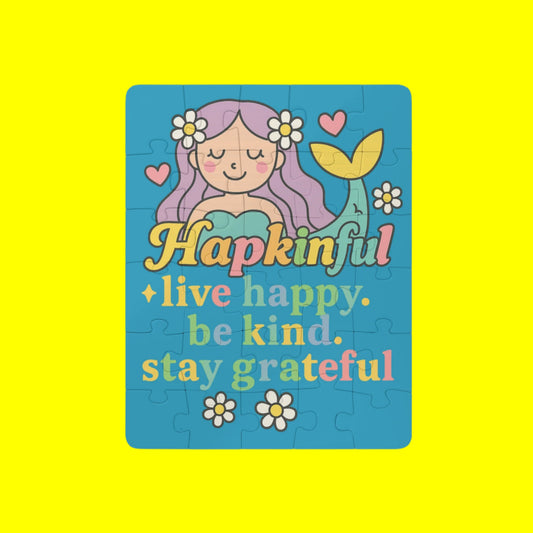 Happy Mermaid Inspirational Kids Jigsaw Puzzle. 30 Pieces. Aged 3 plus
