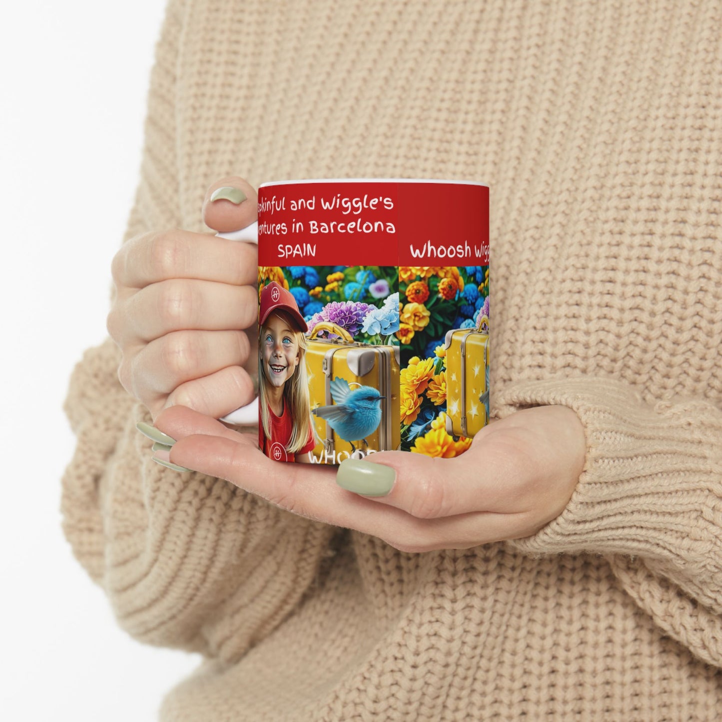 Hapkinful and Wiggle Barcelona Mug 11 oz