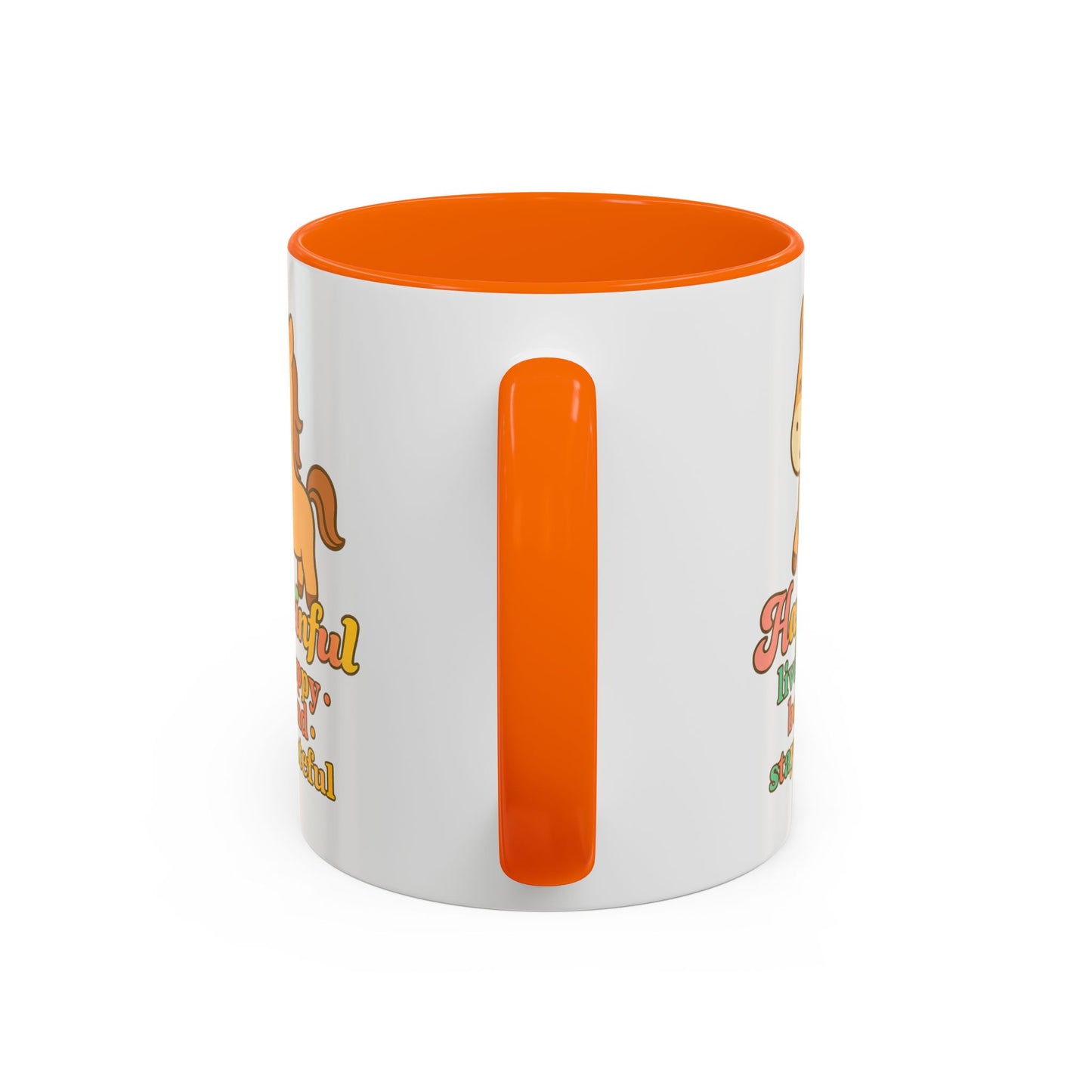 Happy Horse Mug - Live Happy, Be Kind, Stay Grateful 11 oz. 15 oz